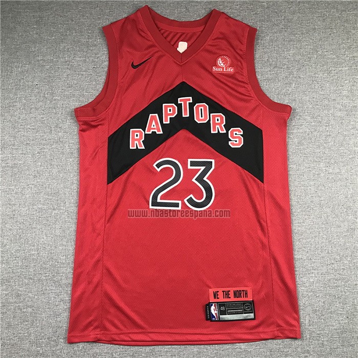 Camiseta Toronto Raptors Fred VanVleet NO 23 Icon 2020-21 Rojo